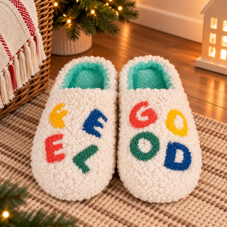 WD LifeStyle Pantuflas Feel Good Talla S/M – Pantuflas Cómodas para Casa