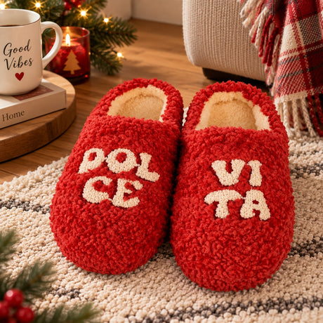 WD LifeStyle Pantuflas Dolce Vita Talla M/L – Pantuflas Divertidas de Casa