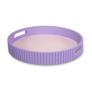 WD LifeStyle Vassoio Viola in MDF Ø30 cm – Vassoio Decorativo per Casa e Tavola