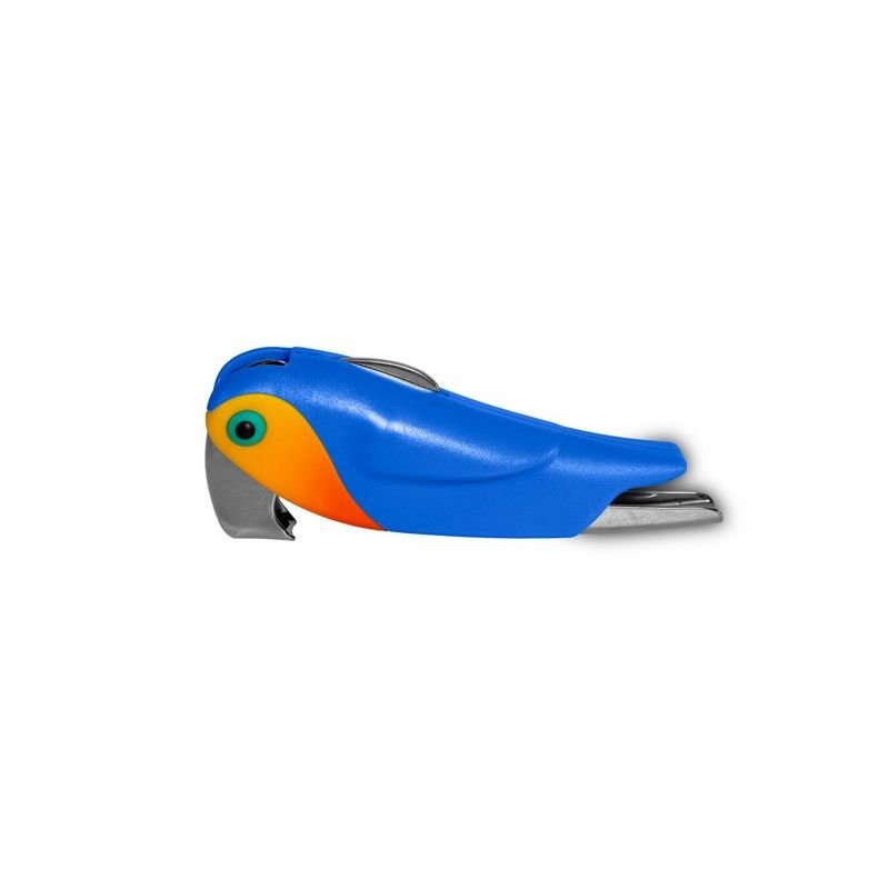 WD LifeStyle Apribottiglie Pappagallo Blu – Apribottiglie Decorativo Idea Regalo