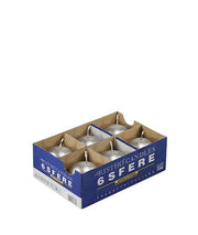 Cerería Di Giorgio Velas esfera Ø 6 cm (6 Uds) - Plata