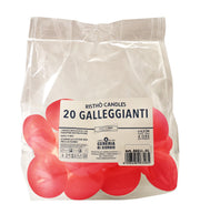 Cereria Di Giorgio Velas Flotantes Ø 4,5 cm Al. 2,7 cm (20 Uds) - Rojo