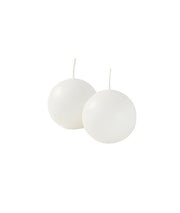 Cerería Di Giorgio Velas Esfera Ø 6 cm (6 Uds) - Blanco