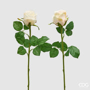 EDG Enzo De Gasperi Rosa Capullo Olis 3 Fg Rama Surt. Alt 51 Cm Planta Artificial Marfil 1 Uds