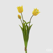 EDG Enzo De Gasperi Tulipán Gomatizado Olis 3 Ramas H 48 Cm Amarillo 1 Paq
