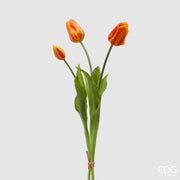 EDG Enzo De Gasperi Tulipán Gomatizado Olis 3 Ramas Alt. 48 Cm Naranja 1 Paq