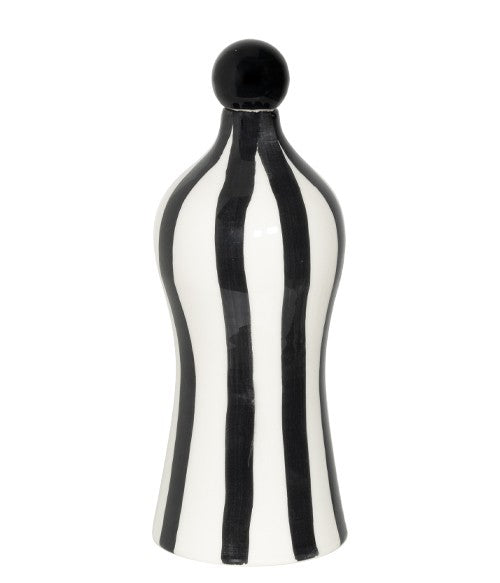 Zafferano Righe Bottiglia Lido D 110 Mm H 264 Mm Nero