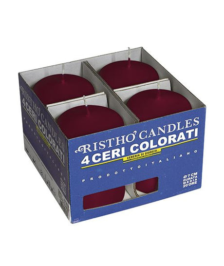 immagine-2-cereria-di-giorgio-cereria-di-giorgio-ceri-7-cm-h-10-cm-4-pz-bordeaux-ean-8006545092809