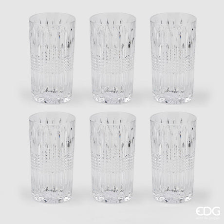 Vaso EDG Enzo De Gasperi con Rayas H 14 Cm D 8 Cm 6PZ