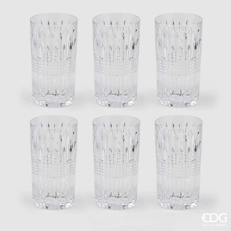 Vaso EDG Enzo De Gasperi con Rayas H 14 Cm D 8 Cm 6PZ