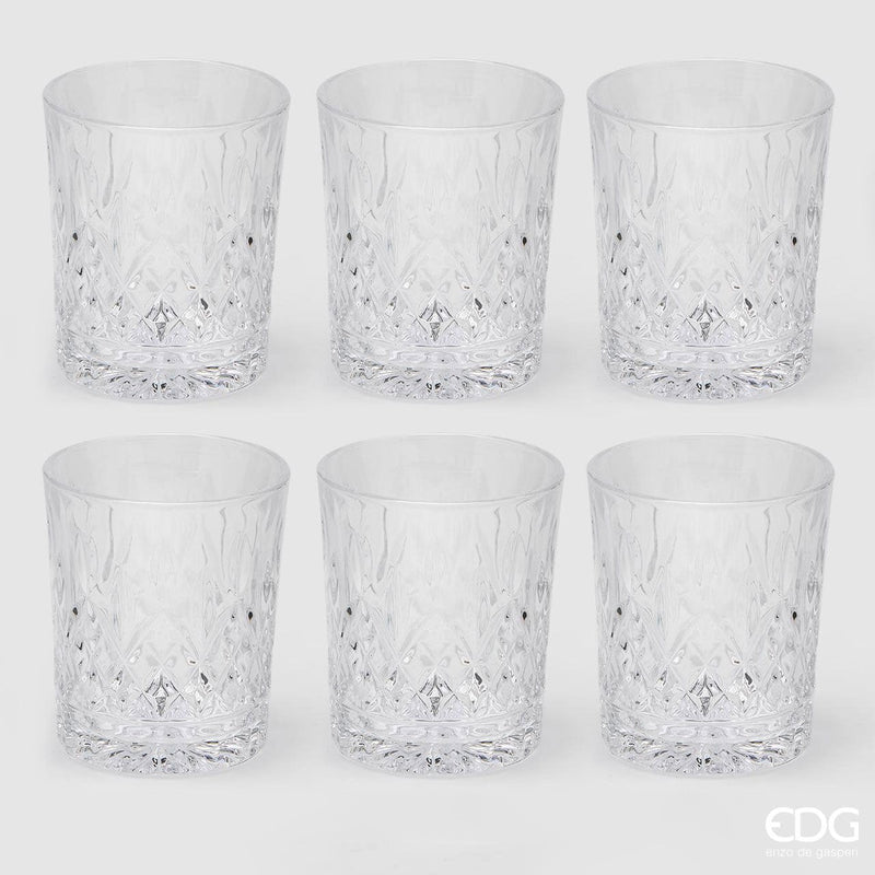 EDG Enzo De Gasperi Vaso Rombi H 10 Cm D 8 Cm 6 Pz