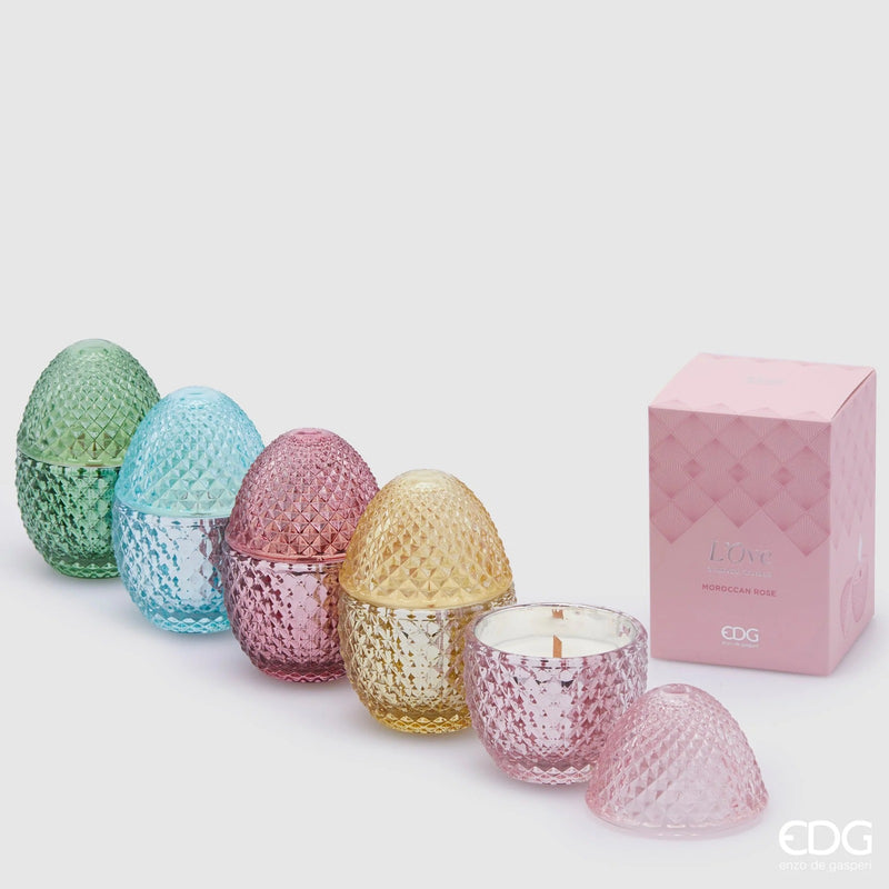 EDG Enzo De Gasperi Vela Huevo Perfumado H 12 Cm D 8 Cm Jengibre y Cálido