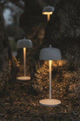 Zafferano Circe Lámpara de Mesa D 110 Mm H 300 Mm Negro Mate