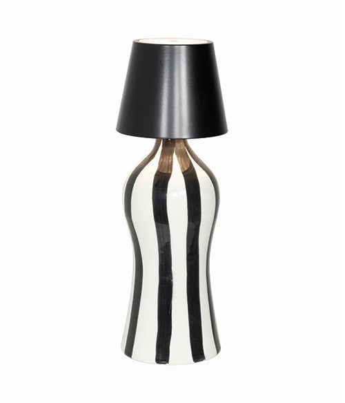 Zafferano Righe Bottiglia Lido D 110 Mm H 264 Mm Nero