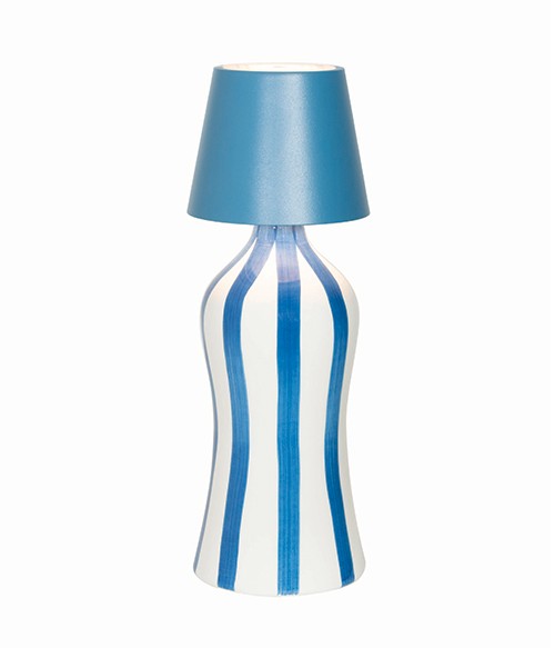 Zafferano Poldina Stopper Lampada H 111 Mm D 111 Mm Blu