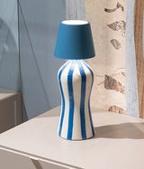 Zafferano Poldina Stopper Lampada H 111 Mm D 111 Mm Blu